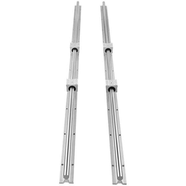 Lineaarikiskot SBR16 1500 mm, 2 kpl. Ohjauskiskot ja liukukappaleet, täydellinen sarja laakereita.