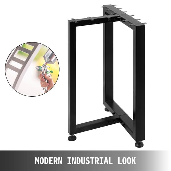 2 stk metalbordben, T-formede med 16" højde. Stærke ben (1763 lbs) til spisebord, skrivebord og sofa. Ideelle til DIY-projekter!