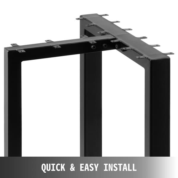2 stk metalbordben, T-formede med 16" højde. Stærke ben (1763 lbs) til spisebord, skrivebord og sofa. Ideelle til DIY-projekter!