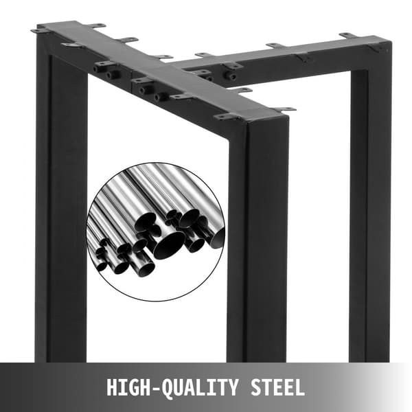 2 stk metalbordben, T-formede med 16" højde. Stærke ben (1763 lbs) til spisebord, skrivebord og sofa. Ideelle til DIY-projekter!