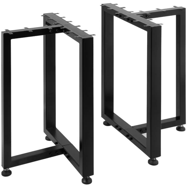 2 kpl T-muotoisia metallipöydän jalkoja, 16" korkeus, 1763 lb kantavuus, ihanteellinen DIY-sohvapöydälle tai keittiölle.