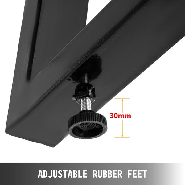 Metalliset pöydän jalat, mustat, 28" korkeus, 24" leveys, kestävä teräsrakenteinen moderni tyyli.