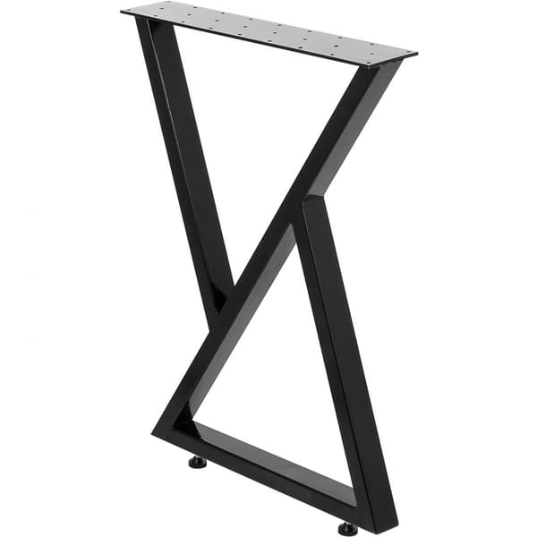 Metalliset pöydän jalat, mustat, 28" korkeus, 24" leveys, kestävä teräsrakenteinen moderni tyyli.