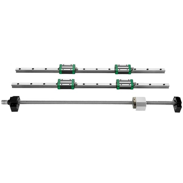 Lineaarijohtimet, 4 kpl liukublokkeja, kuulakuormitussarja 3D-tulostimille ja CNC-koneille, Hgr 20-700 mm.