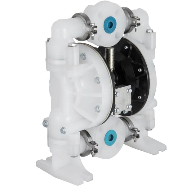Luftdrevet dobbeltmembranpumpe til den kemiske industri med 1-tommer ind- og udgang. Perfekt til effektiv væskehåndtering.