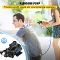 Pikkukuva 2 / 9: 12V DC pesupumppu, 7 GPM, 60 PSI, max. 10 FT itseimevä, EPDM-venttiili, suolavesisuodatin, matkailuautoille ja veneille.