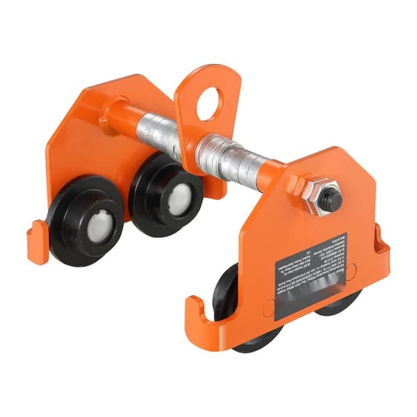 Käsikäyttöinen vaunu, 1100 lbs kantavuus, säädettävä työntöpalkkivaunu kaksoispyörillä, Heavy Duty -seosteräksinen.
