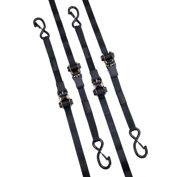 Räikkänauhakiinnityshihnat (4PK), 2200 lb, 4 Premium 1" x 15" hihnaa pehmustetuilla kahvoilla, erinomaiset kuljetukseen!