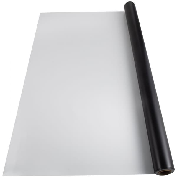 Dansgolv, 6,6 x 23 fot PVC vinyl, 0,06 tum tjockt, svart/vitt vändbart, halkfritt, balett och jazz stil.