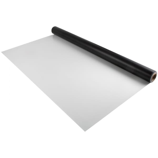 Dansgolv, 6,6 x 23 fot PVC vinyl, 0,06 tum tjockt, svart/vitt vändbart, halkfritt, balett och jazz stil.