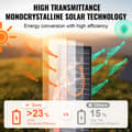 Miniatyrbild 4 av 9: Bärbar 200W monokristallin solpanel, hopfällbar ETFE-solladdarsats.