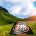 Miniatyrbild 8 av 9: Bärbar 200W monokristallin solpanel, hopfällbar ETFE-solladdarsats.