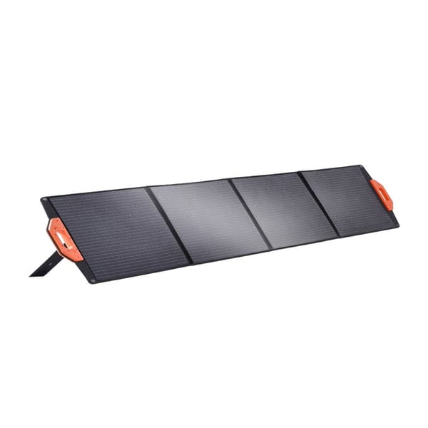 Bärbar 200W monokristallin solpanel, hopfällbar ETFE-solladdarsats.