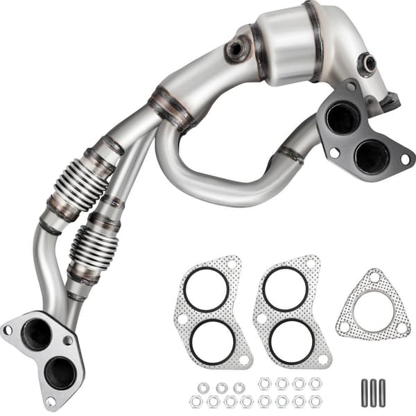 Katalysator Abgaskrümmer Dichtningar 70 x 31 x 20 cm, för Subaru 2005–2010 eller Saab 9-2X 2.5L 2006, rostfritt stål, 7 kg