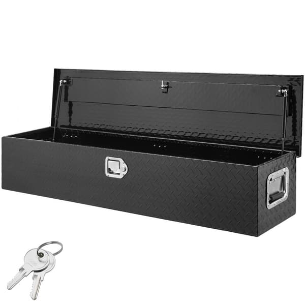 48"x15"x15" Tung Aluminiumbalk Slitbana Verktygslåda för Pickup Lastutrymme