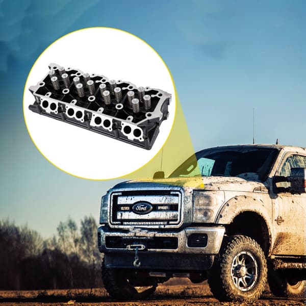 Zylinderköpfe PowerStroke 6.4L, sopii 08–10 Ford F250, F350, F450, F550 malleihin.