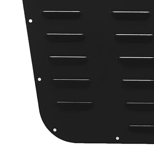 Ventileret motorhjelm med sort pulverlakeret finish til Jeep Wrangler JK 2013–2017.