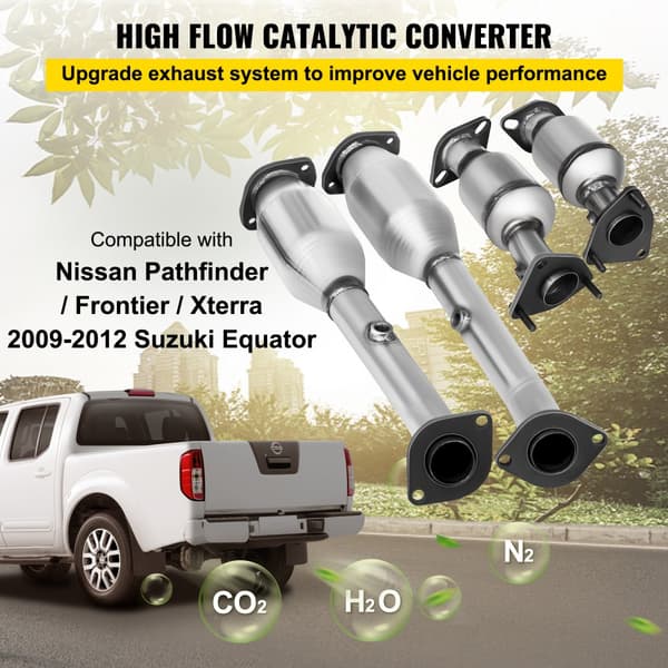 Pakoputken tiiviste, pakoputken pultit, 4,0 l, Nissan Frontier -mallille vuosimallista 05–11.