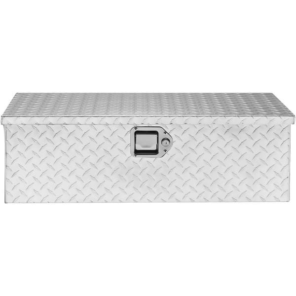 Kestävä alumiininen työkalulaatikko kuorma-autoon, lukittava, 30"x13"x9,6", hopea, täydellinen säilytykseen!