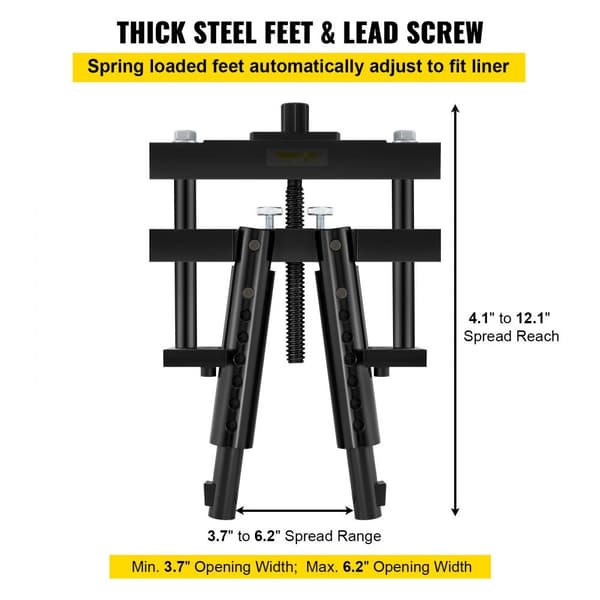 Universal cylinderforing aftrækkerenhed til Caterpillar, CAT, Mack og Cummins. Kompatibel med dieselmotorer fra 3-7/8" til 6-1/4".
