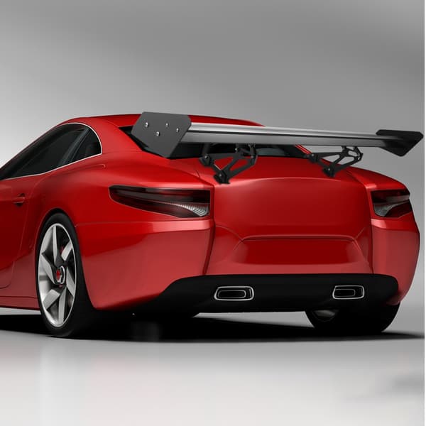 5 kg Spoiler 64 cm, bakspoiler 135 x 10 x 19 cm, bakspoiler, bakvinge