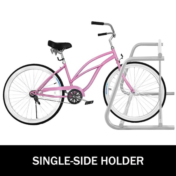 111" lang cykelstativ i fuld stål, 9 holder, velegnet til garage og gårde. Stabilt og praktisk!