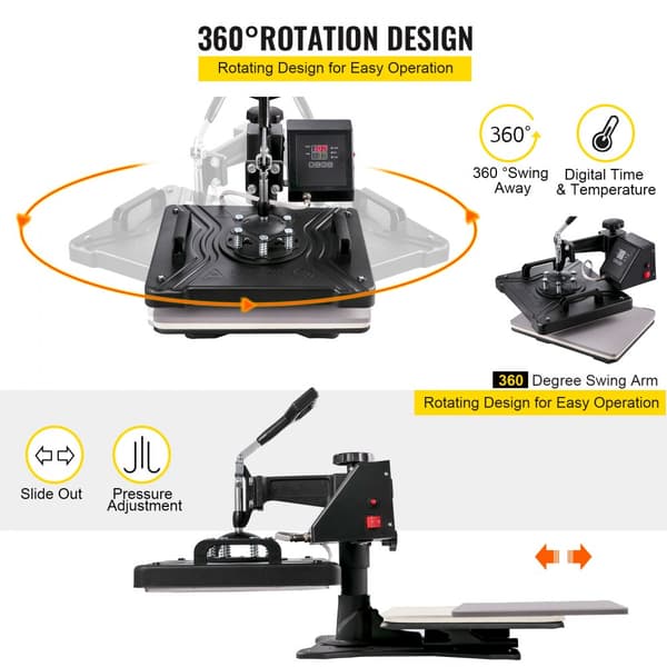 5i1 Värmepress 720mm Vinylskärplotter Skrivare Signmaster Programvara