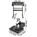 Miniatyrbild 8 av 9: 5i1 Värmepress 720mm Vinylskärplotter Skrivare Signmaster Programvara