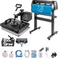 Miniatyrbild 1 av 9: 5i1 Värmepress 720mm Vinylskärplotter Skrivare Signmaster Programvara