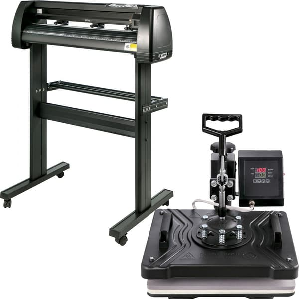 5 i 1 värmepress 34" vinylskärplotter hantverk skrivare med bord