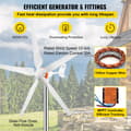 Miniatyrbillede 3 af 9: Vindmøllegenerator 500W, 12/24V (Auto) elektrisk MPPT-controller, 13m/s vindkraftanlæg med 5 blade til strømtilskud.