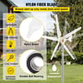 Miniatyrbillede 4 af 9: Vindmøllegenerator 500W, 12/24V (Auto) elektrisk MPPT-controller, 13m/s vindkraftanlæg med 5 blade til strømtilskud.