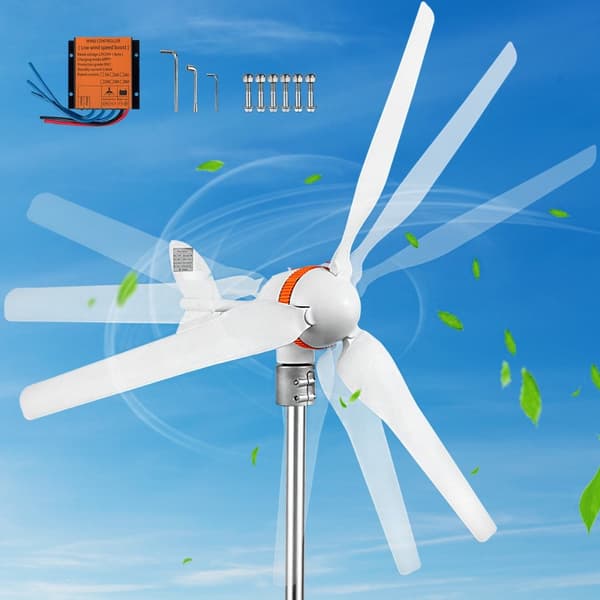 Vindturbin 400 W, 12 V, MPPT-kontroller, 13 m/s vindkraftverk med 3 blad, laddare för elproduktion.