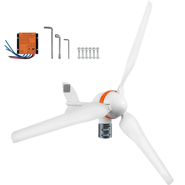 Vindturbin 400 W, 12 V, MPPT-kontroller, 13 m/s vindkraftverk med 3 blad, laddare för elproduktion.