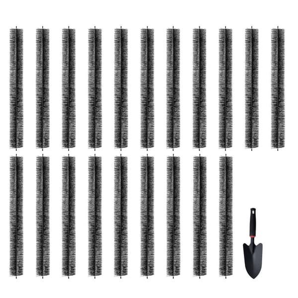 Tagrendebørste, 60 fod, 4,33 tommer diameter. Effektivt værktøj til rengøring af tagrender og fjernelse af blade og snavs. 20 stk.