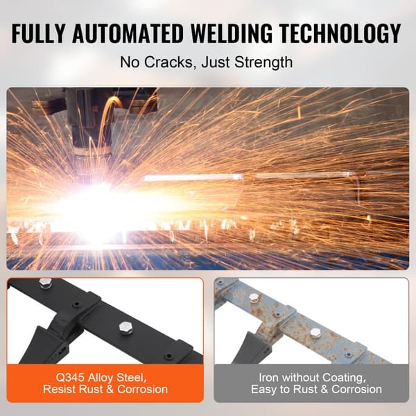 Skoptandstång 60'', kraftig traktorskopa 7 kuggstång, 4560 lbs bärande kapacitet, bolt-på-design för effektiv grävning.