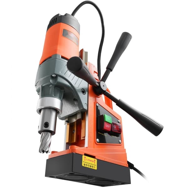Magnetisk boremaskine 1450W, 12500N, bærbar mag-boremaskine med 850 RPM for effektiv boring. Ideel til professionelle og gør-det-selv projekter.