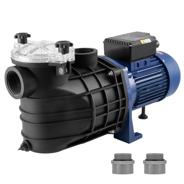 Poolpump 2,5HP 120GPM Maxflöde Enkelhastighetsfilterpump 220V 2850RPM 50ft Max Höjd med filterkorg för pooler och spabad.
