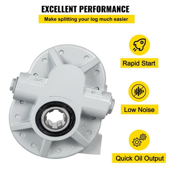 Hydraulikpumpe 21,2 GPM & motor 540 RPM til trækløver. 2250 PSI og SAE 12 udløb. Ideel til lastbil lift, sakseløft og tipvogn.