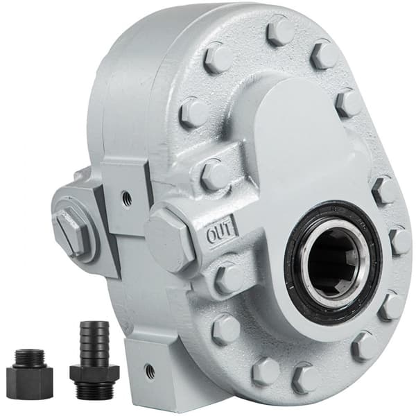 Hydraulikpumpe 21,2 GPM & motor 540 RPM til trækløver. 2250 PSI og SAE 12 udløb. Ideel til lastbil lift, sakseløft og tipvogn.