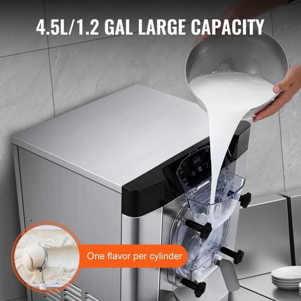 Kommersiell hårdglassmaskin 12 L/H - perfekt för enkel smak.
