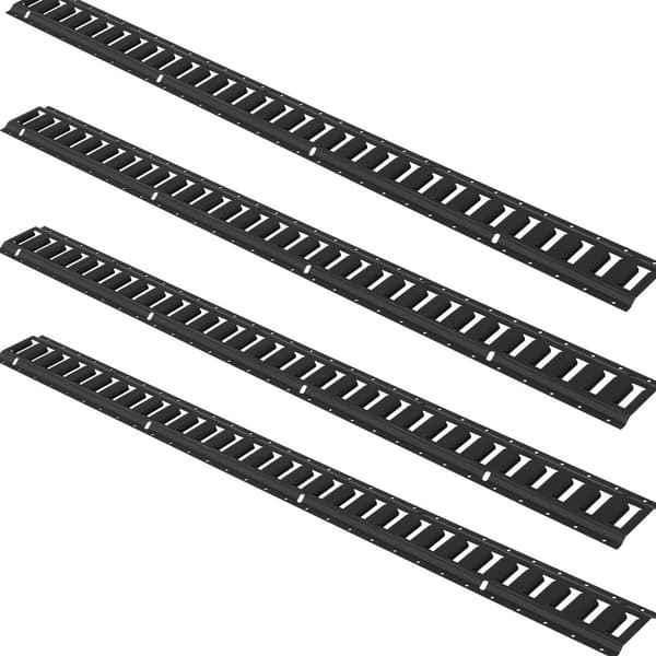 E Track Tie Down Rail Kit, 5' stålskinner, 4-pak til sikker last og tunge laster op til 2000 lbs. Heavy Duty Etrack-skinner med skruer til garager