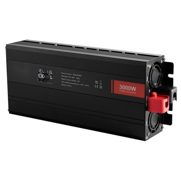 Modifierad sinusvåg växelriktare 3000W DC12V till AC230V med LCD-skärm, CE, FCC.