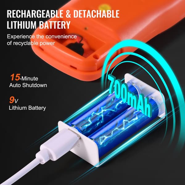 Digitaalinen LCD 3-in-1 EMF-mittari sähkömagneettiselle säteilylle RF 5G.