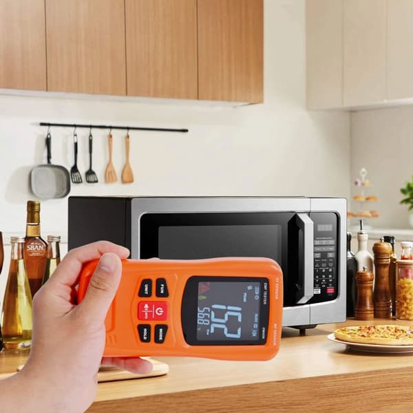 Digitaalinen LCD 3-in-1 EMF-mittari sähkömagneettiselle säteilylle RF 5G.