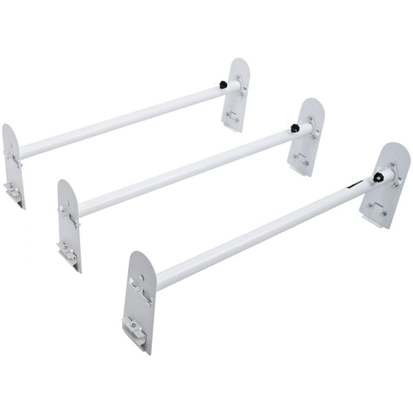 Takräcke för skåpbil, 3 stänger, 340 kg kapacitet, justerbar längd 102-190 cm, kompatibel med Chevrolet Express m.fl.