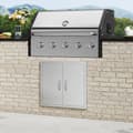 Miniatyrbillede 8 af 9: 660x609 mm BBQ Ø-adgangsdør til udendørs køkken, rustfrit stål låge - holdbart og stilfuldt.