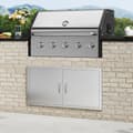 Miniatyrbillede 8 af 9: 1067x534 mm BBQ Ø-adgangsdør til udendørs køkken - Låge i rustfrit stål, holdbar og stilfuld.