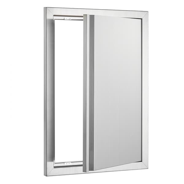 Grilliovi, 432x610 mm, ruostumatonta terästä, upotettu kahva, ulkokeittiöön ja grillausasemalle.