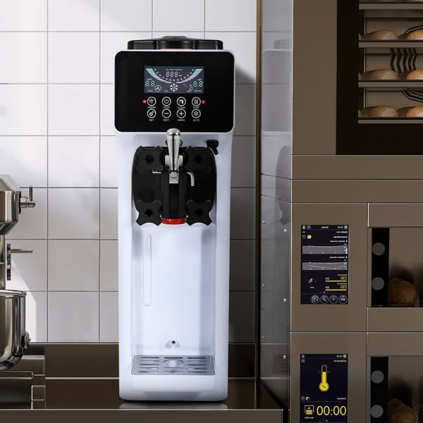 Mjukglassmaskin 10L/H, enskild smak, bänkskiva. Perfekt för caféer och restauranger!